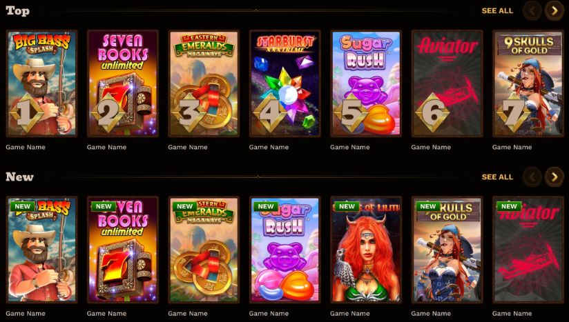 Games at Fatpirate Casino